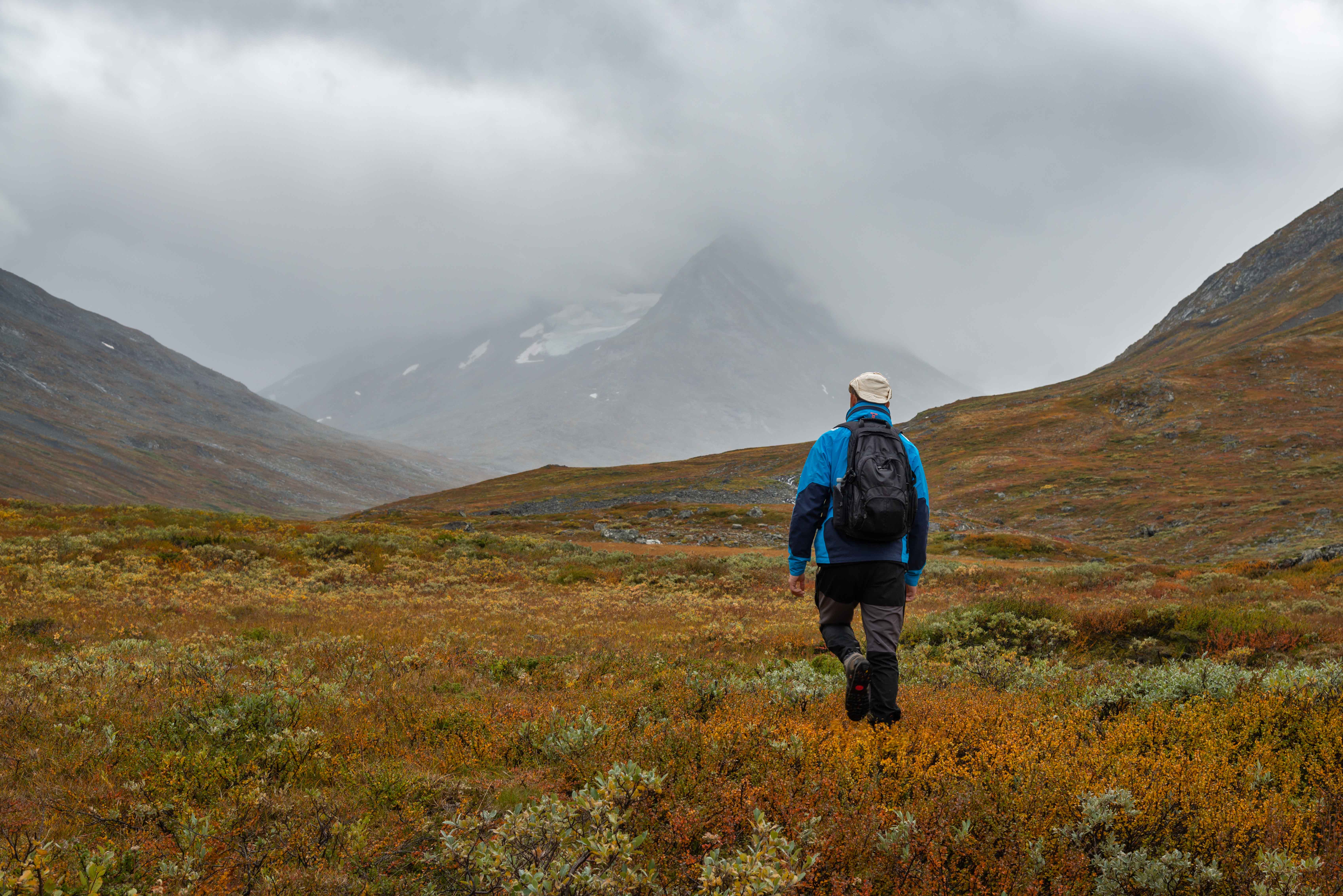 Hiking advertising photo